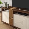 Bancada Tv Até 75'' Com Portas 3D Columbus Havana Off White - 3
