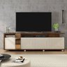Bancada Tv Até 75'' Com Portas 3D Columbus Havana Off White - 5