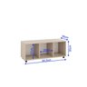 Estante para Livros Modular 3 Nichos Austin - 8