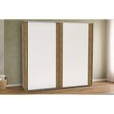 Ver imagem 1 de Guarda Roupa Casal 2 Portas de Correr e 6 Gavetas Coimbra Flex Freijo/freijo ou Off White -