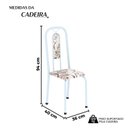 Ver imagem 3 de Cadeiras para Sala de Jantar 4 Unidades Lívia Branco/Arabesco