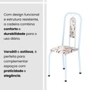 Ver imagem 5 de Cadeiras para Sala de Jantar 4 Unidades Lívia Branco/Arabesco