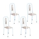 Ver imagem 1 de Cadeiras para Sala de Jantar 4 Unidades Lívia Branco/Arabesco