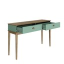 Ver imagem 3 de Aparador Colonial com 2 Gavetas Mel Oliva 136x41x83cm Mdp Mb 1026 Movelbento