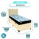 Ver imagem 3 de Kit Cabeceira + Cama Box Bau + Colchão Solteiro Molas Ensacadas Life Gold Paropas