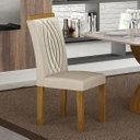 Ver imagem 1 de Cadeira para Mesa de Jantar 2 Unidades Doha Mdf - Leifer