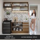 Ver imagem 7 de Armário de Cozinha Compacta 180cm Rustic Glamy Madesa 09
