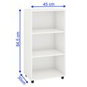 Ver imagem 4 de Estante para Livros Modular 3 Nichos Mônaco Drd Móveis