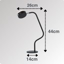 Ver imagem 3 de Luminária de Mesa Twist B, Articulação 360°Safe Spin, LED 9W Luz Neutra, Base Sólida, Design, Ideal