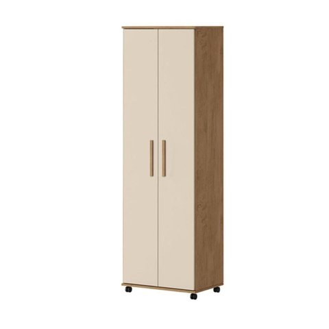 Armário Multiuso Canadá 2 Portas Amêndoa Off White