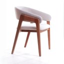 Ver imagem 1 de Cadeira de Madeira Bevere com Braço Assento e Encosto Estofado Anatômica