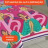 Jogo de Cama Infantil Lepper Barbie Solteiro 3 Peças Microfibra Rosa - 5