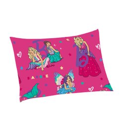 Jogo de Cama Infantil Lepper Barbie Solteiro 3 Peças Microfibra Rosa - 3