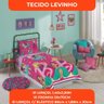 Jogo de Cama Infantil Lepper Barbie Solteiro 3 Peças Microfibra Rosa - 8