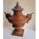 Ver imagem 3 de ÂNFORA ÁRABE VASO JARDIM LUXO FERRO FUNDIDO PRONTO ARTES DECORAÇÃO DE FAZENDA