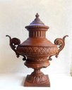 Ver imagem 2 de ÂNFORA ÁRABE VASO JARDIM LUXO FERRO FUNDIDO PRONTO ARTES DECORAÇÃO DE FAZENDA