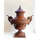 Ver imagem 2 de ÂNFORA ÁRABE VASO JARDIM LUXO FERRO FUNDIDO PRONTO ARTES DECORAÇÃO DE FAZENDA