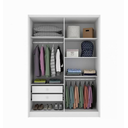 Ver imagem 3 de Guarda Roupa Dinamarca 4 Portas 2 Gavetas - Tcil Móveis