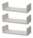Ver imagem 1 de Jogo 3 Prateleira U 70x20 Quarto Sala Cozinha Mdf Branco