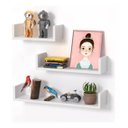 Ver imagem 4 de Jogo 3 Prateleira U 70x20 Quarto Sala Cozinha Mdf Branco