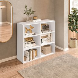 Estante para Livros Multiuso 6 Nichos 81cmx90cm Geórgia - 2