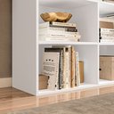 Ver imagem 6 de Estante de Livros 90CMX84,5cm Multiuso 6 Nichos Geórgia Branco