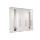 Ver imagem 1 de Guarda Roupa Casal 8 Portas e 4 Gavetas c/ Espelho Master Vip 8.4 Branco - Santos Andirá