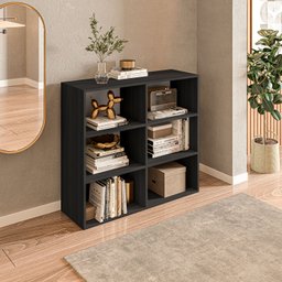 Estante para Livros Multiuso 6 Nichos 81cmx90cm Geórgia - 5