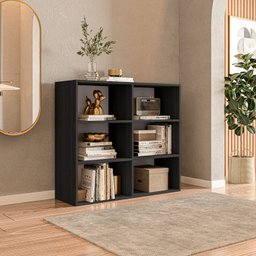 Estante para Livros Multiuso 6 Nichos 81cmx90cm Geórgia - 1