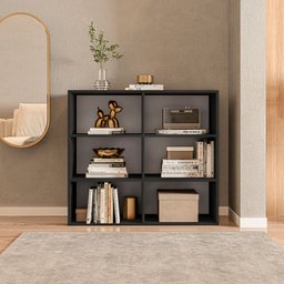 Estante para Livros Multiuso 6 Nichos 81cmx90cm Geórgia - 4