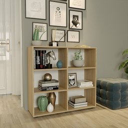 Estante para Livros Multiuso 6 Nichos 81cmx90cm Geórgia - 1