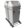 Lixeira Dupla Deslizante de Embutir Armário para Cozinha 10l Corrediça Tampa Basculante - 8