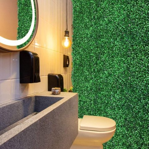 Kit 17 Placas Amendoim Artificial 60cm Jardim de Inverno Interno Folhagem Decorativa Completa