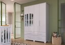 Ver imagem 4 de Armário Infantil 4 Portas Charlô - Móveis Peroba Branco Brilho