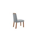 Ver imagem 5 de Conjunto Sala de Jantar Mesa Floripa 110cm Tampo Redondo Vidro/mdf Preto com 4 Cadeiras Dallas com P