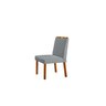 Conjunto Sala de Jantar Mesa Floripa 110cm Tampo Redondo Vidro/mdf Preto com 4 Cadeiras Dallas com P - 4
