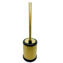 Ver imagem 5 de Kit Lixeira Fosca Dourada com Pedal e Escova Sanitaria Easy Fineza