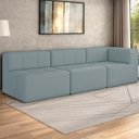 Ver imagem 2 de Sofá Modulado 3 Lugares 231cm Espuma D33 Multimóveis Cr45359 Azul