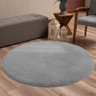 Tapete Redondo 2,00 x 2,00 Envio Rapido Cinza Casen - 7