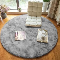 Tapete Redondo 2,00 x 2,00 Envio Rapido Cinza Casen - 1