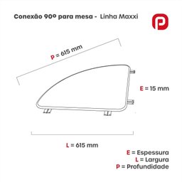 Conexão 90° 61,5x61,5mm MX20 Maxxi  - 2