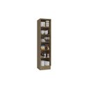 Ver imagem 2 de Armário Paneleiro Alto 2 Portas Cozinha Botanic 50cm M619 Kappesberg Nogueira/fendi