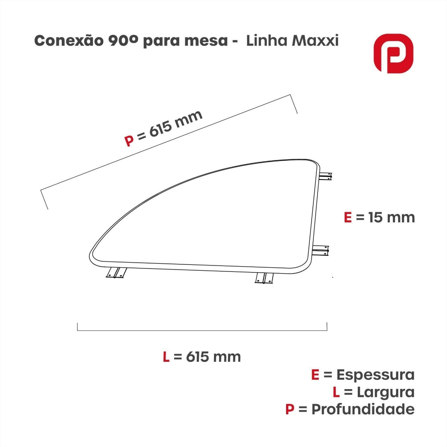 Conexão 90° 61,5x61,5mm MX20 Maxxi  - 2