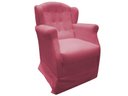 Ver imagem 1 de Poltrona Cadeira De Amamentação Com Balanço Manu Suede Rosa Mz Decor