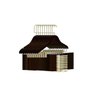 Kit 10 Cabides de Madeira Luxo com Gancho e Presilha Dourados Mesclados – Alta Qualidade e Elegância - 1