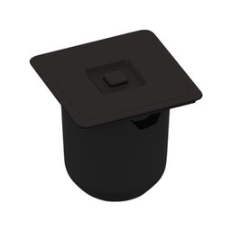 Lixeira Arquitech De Embutir 8L Quadrada Preto Vulcano - 1