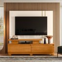 Ver imagem 1 de Estante de Tv 75 Pol 183cm com Pé Sala Belora Cinamomo-off White M20 - D'Rossi