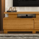 Ver imagem 5 de Estante de Tv 75 Pol 183cm com Pé Sala Belora Cinamomo-off White M20 - D'Rossi