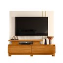 Ver imagem 2 de Estante de Tv 75 Pol 183cm com Pé Sala Belora Cinamomo-off White M20 - D'Rossi