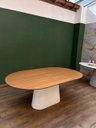Ver imagem 7 de Mesa de Jantar Cone Zoe 244x137cm Base Laca Branca Tampo Freijó